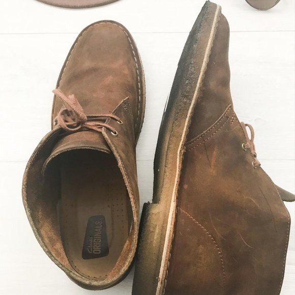CLARK’S Original Desert Chukka Leather Boots main image 5